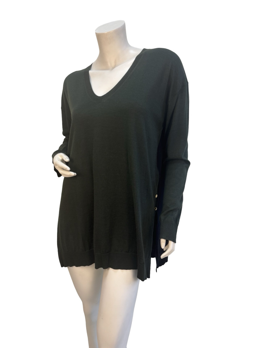 Louis Vuitton Green and Black Jumper