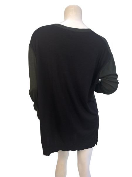 Louis Vuitton Green and Black Jumper