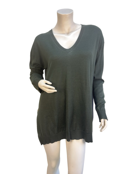 Louis Vuitton Green and Black Jumper