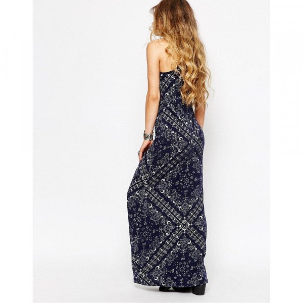 Ralph Lauren Bandana Print Jersey Maxi Dress