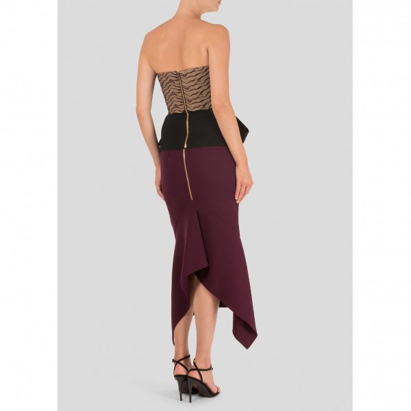 Roland Mouret Wool-Crepe Midi Skirt