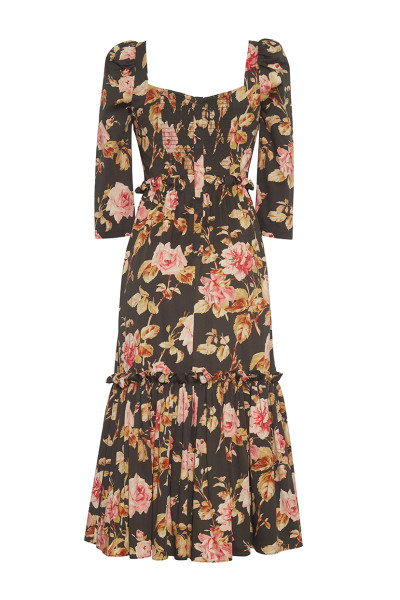 Cara Cara NYC Blue Hill Dress, Altha Flora Olive