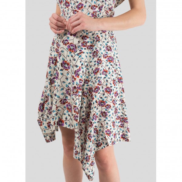 Isabel Marant Floral Silk Skirt and Top Set