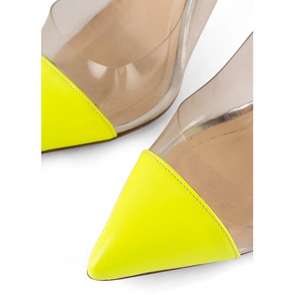 Christian Louboutin Bis Un Bout PVC Ankle Strap Pumps