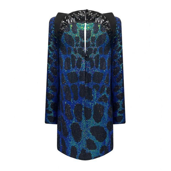 Gucci Snakeprint Sequin Mini Dress