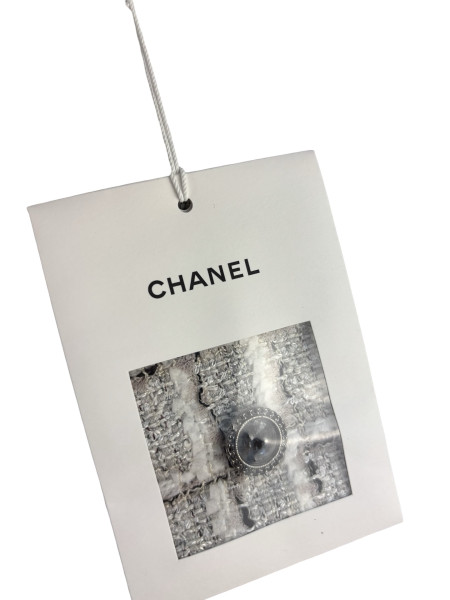 CHANEL Grey Tweed Maxi Skirt