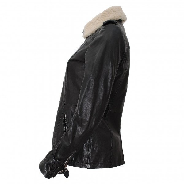 Burberry Brit Leather Bomber Jacket