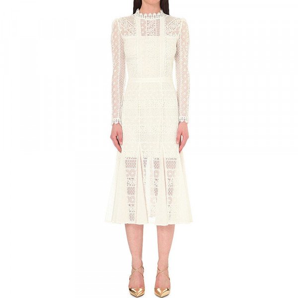 Temperley London Desdemona Lace Midi Dress