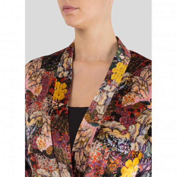 Erdem Zeta Floral Velvet Kimono Jacket