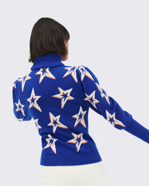 Perfect Moment Star Dust Balloon Sleeve Sweater