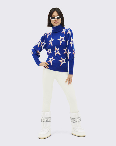 Perfect Moment Star Dust Balloon Sleeve Sweater