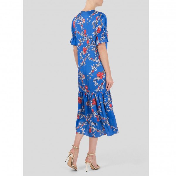 The Latin Runway Granada Print Button Up Dress