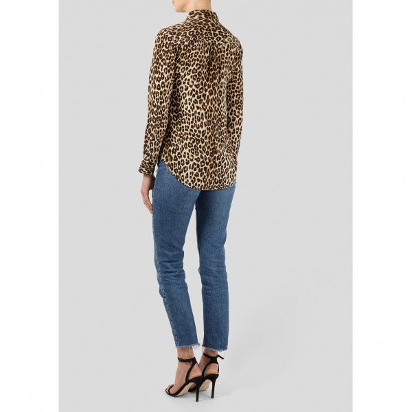 Equipment X Kate Moss Leopard Print Blouse