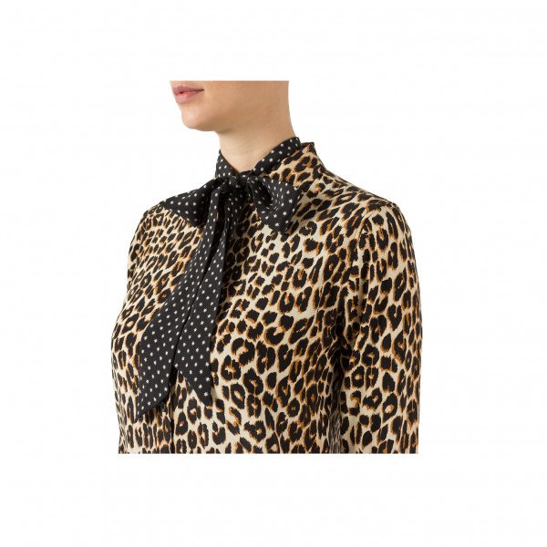 Equipment X Kate Moss Leopard Print Blouse