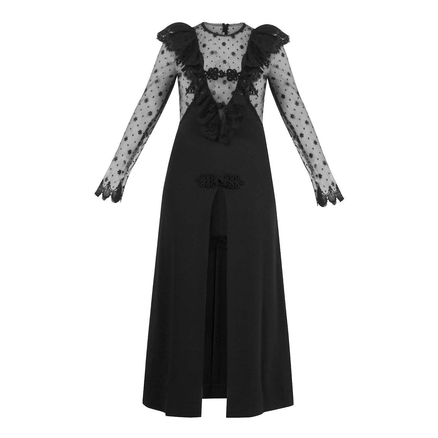 Alessandra Rich Lurex And Lace Gown