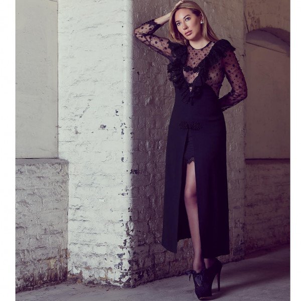 Alessandra Rich Lurex And Lace Gown