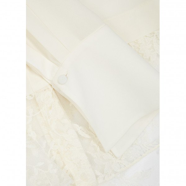 Alexander McQueen Heavy Georgetta Lace Shirt