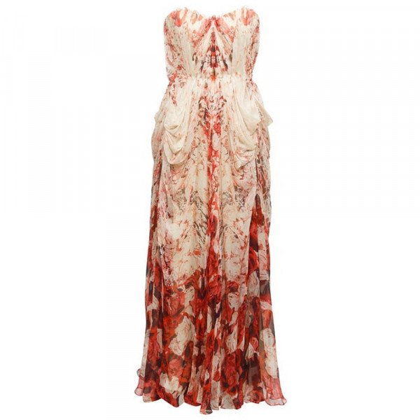 Alexander mcqueen silk outlet dress