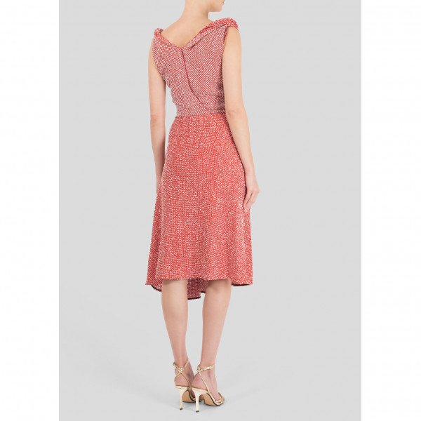 Victoria Beckham Sleeveless Wrap Midi Dress