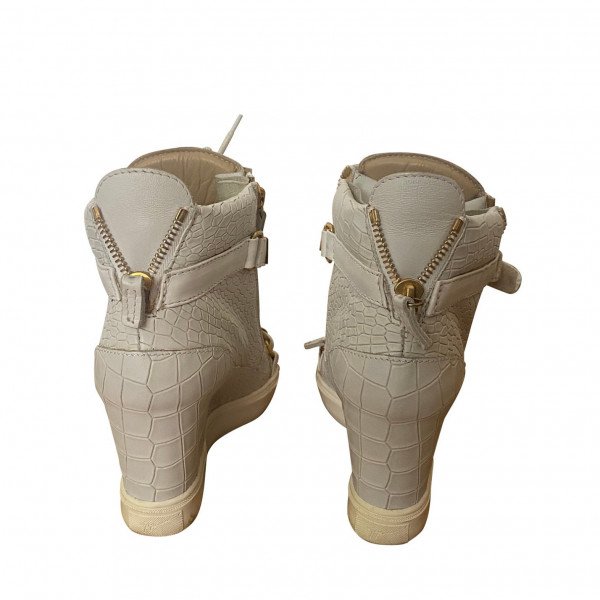 Giuseppe Zanotti Croc-Embossed High Top Sneakers