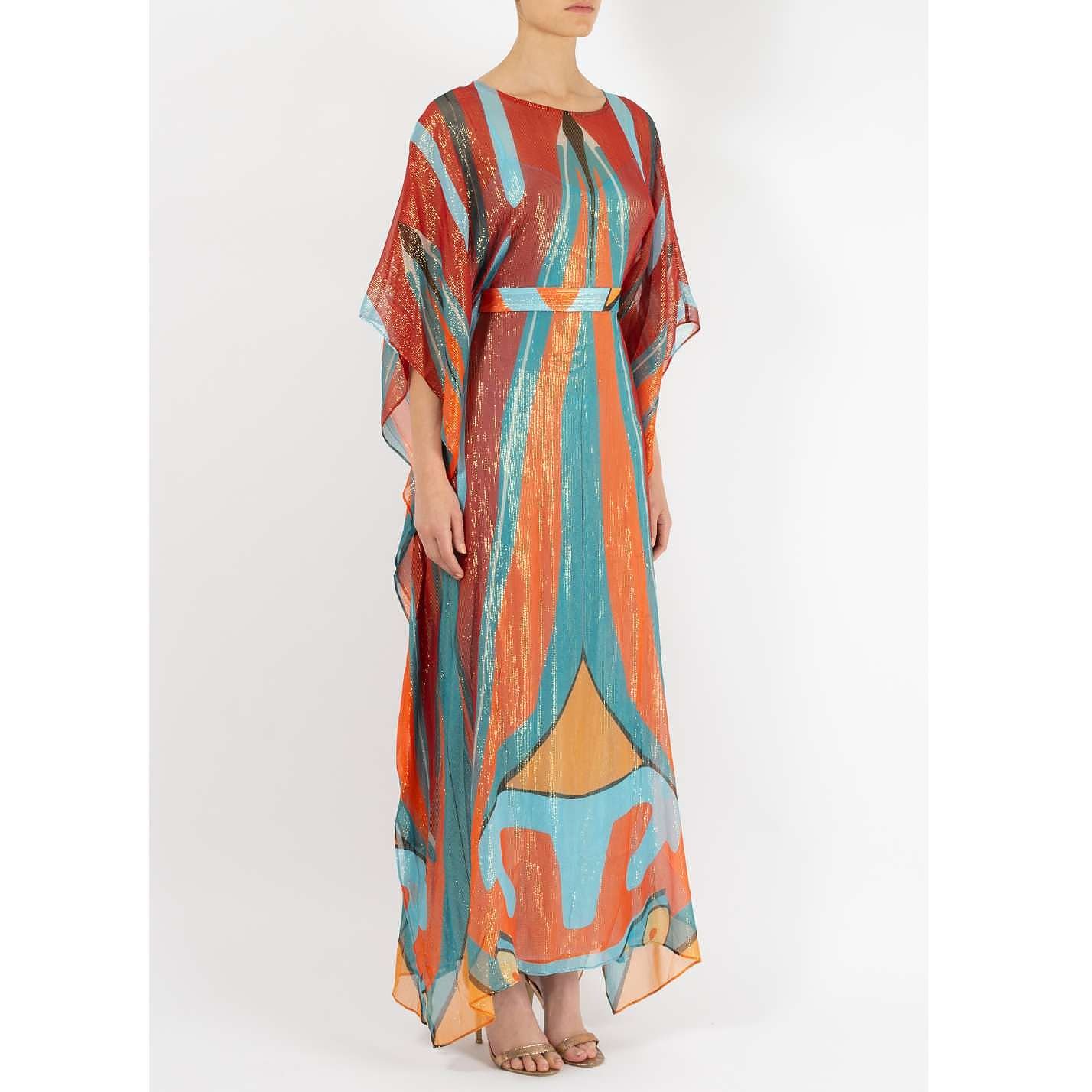 Dhela Spacebug Metallic Kaftan Dress