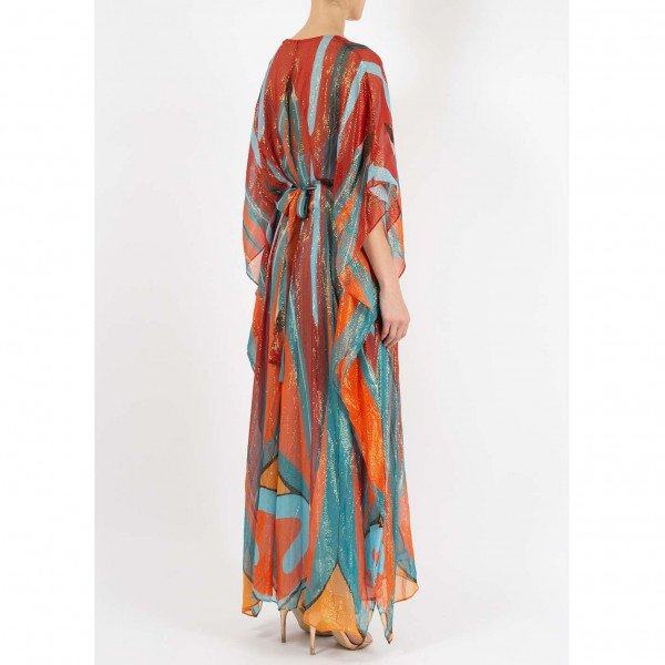 Dhela Spacebug Metallic Kaftan Dress