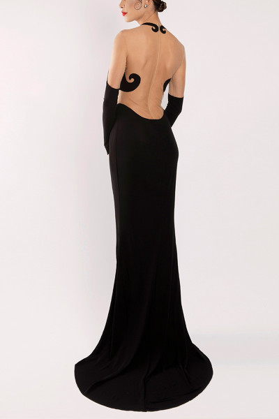 Maison Souraya Spiral Gown