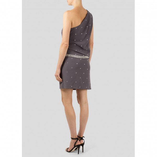 Roberto Cavalli Embellished One-Shouldered Dress