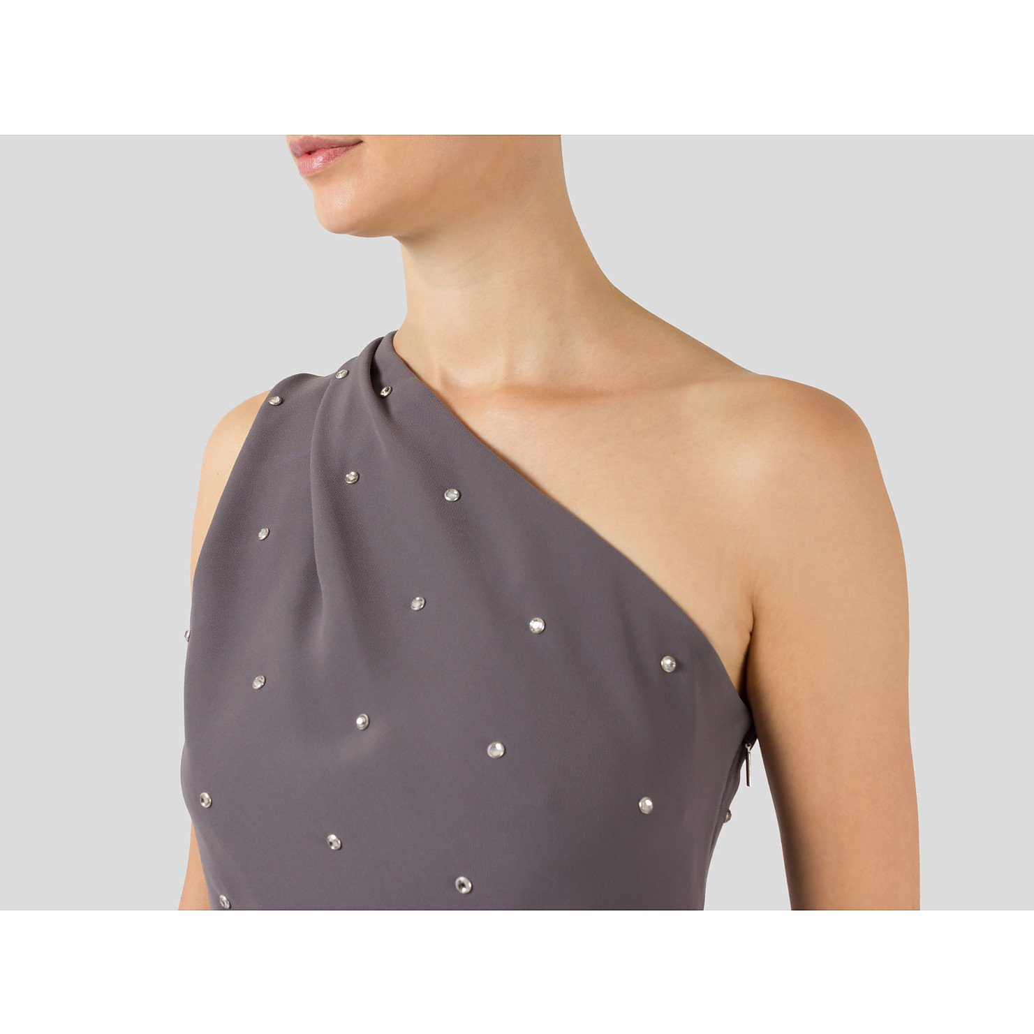 Roberto Cavalli Embellished One-Shouldered Dress