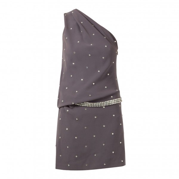 Roberto Cavalli Embellished One-Shouldered Dress