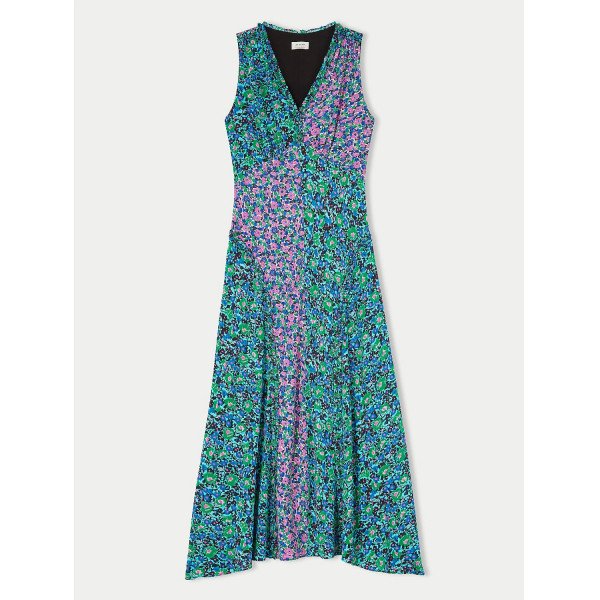 Jigsaw Vintage Poppy Mix Print Dress
