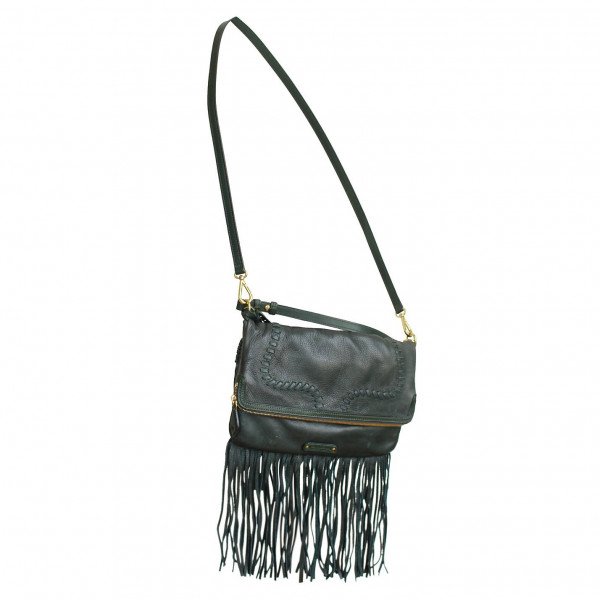 Ralph Lauren Fringed Leather Crossbody Bag