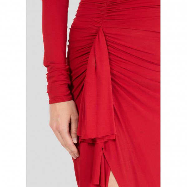 Alexandre Vauthier Ruched Stretch-Jersey Dress