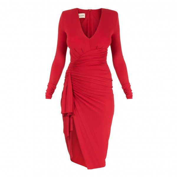 Alexandre Vauthier Ruched Stretch-Jersey Dress