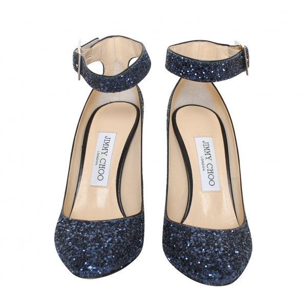 Jimmy Choo Helena 110 Glitter Pumps