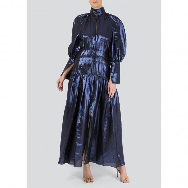 Ellery Metallic Long Dress