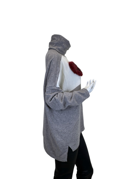 MAX & MOI Wool-Cashmere Heart Knit Set