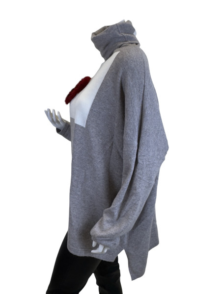 MAX & MOI Wool-Cashmere Heart Knit Set