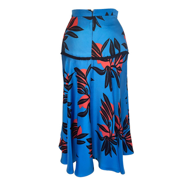 Roksanda Printed Satin Blouse & Skirt Set