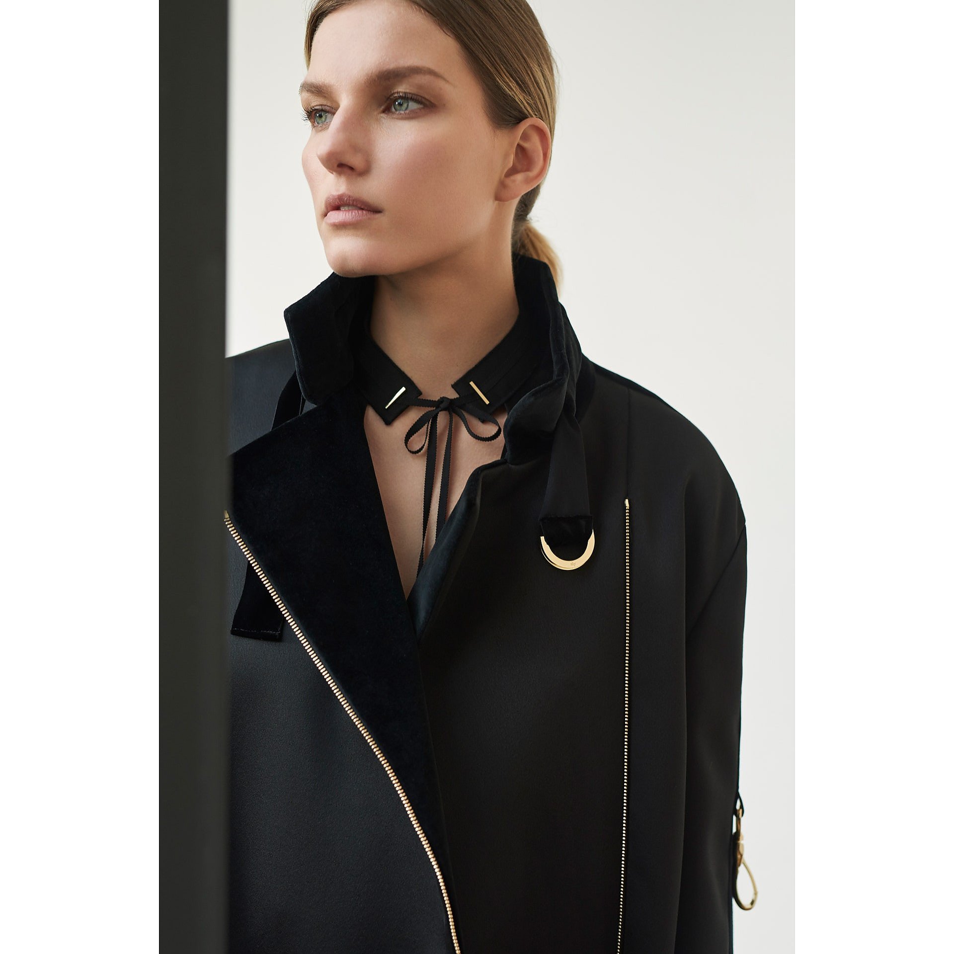 Amanda Wakeley Satin Oversized Trench Coat