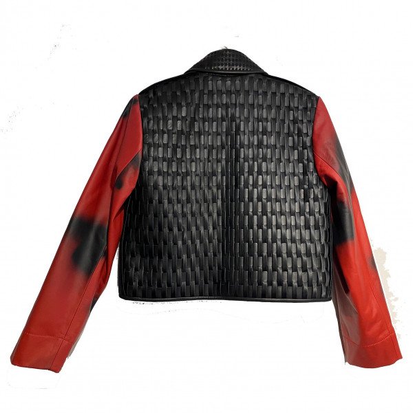 Martina Spetlova Ombré Woven Leather Jacket