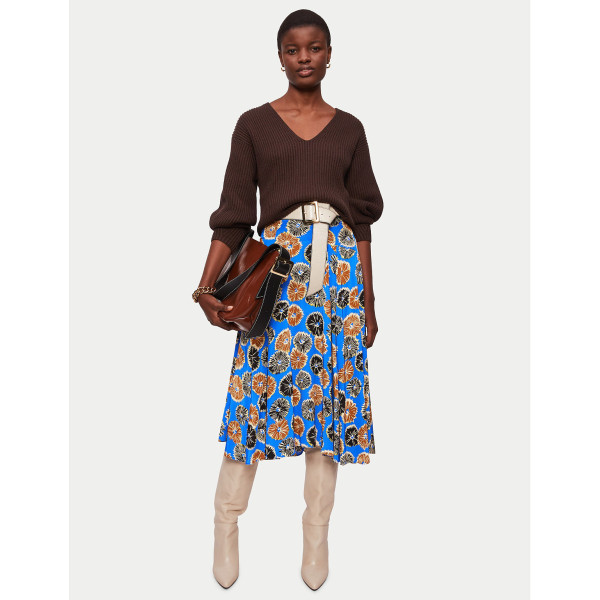 Rent Buy Jigsaw Dandelion Floral Midi Skirt MY WARDROBE HQ