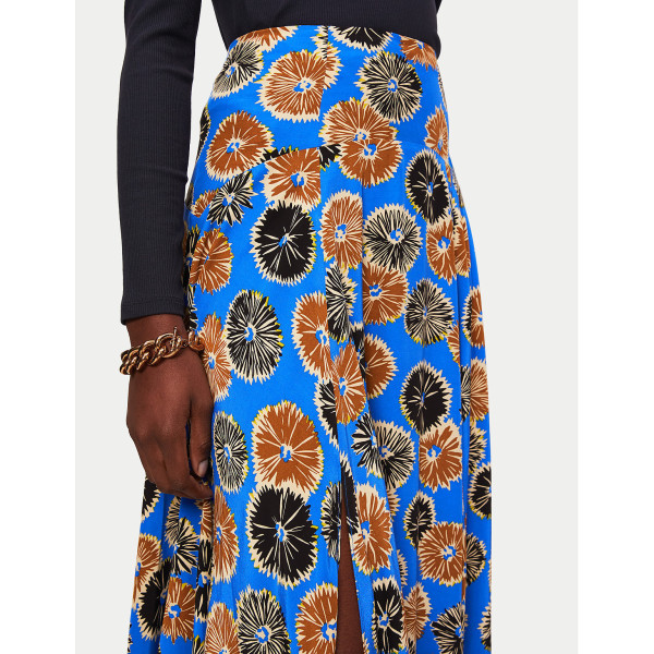 Jigsaw Dandelion Floral Midi Skirt