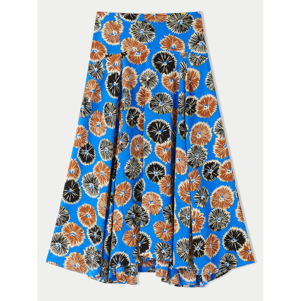 Jigsaw Dandelion Floral Midi Skirt