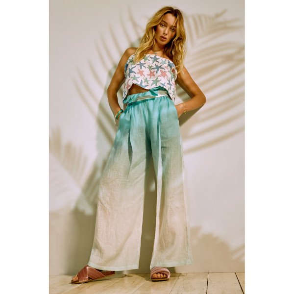 Buy Lrady Women's Ruffle Pants High Waist Trousers Casual Beach Maxi Long  Palazzo Overlay Pant Skirts Online at desertcartINDIA