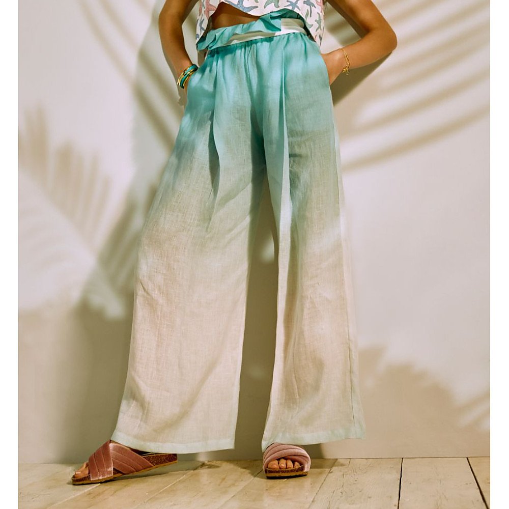 A Mere Co Gradient Ruffle Trousers