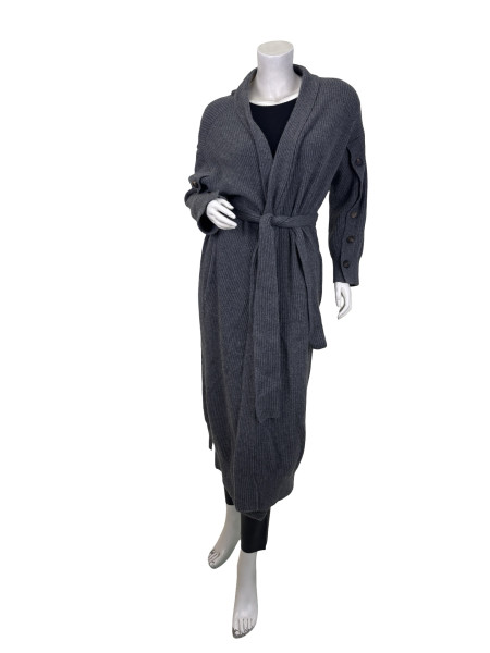 Brunello Cucinelli Long Ribbed Knit Cardigan