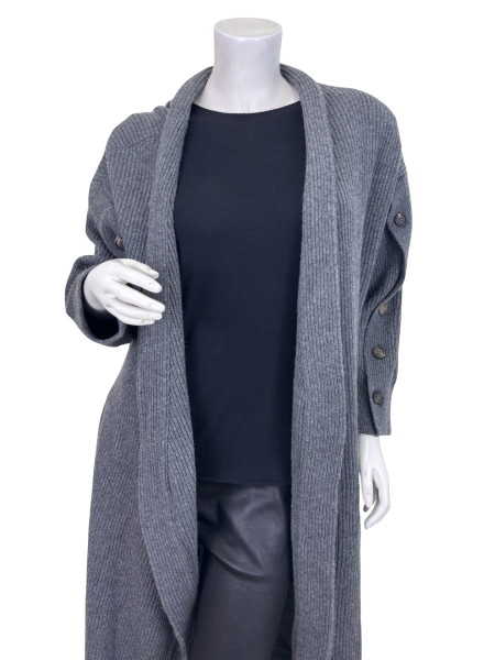 Brunello Cucinelli Long Ribbed Knit Cardigan