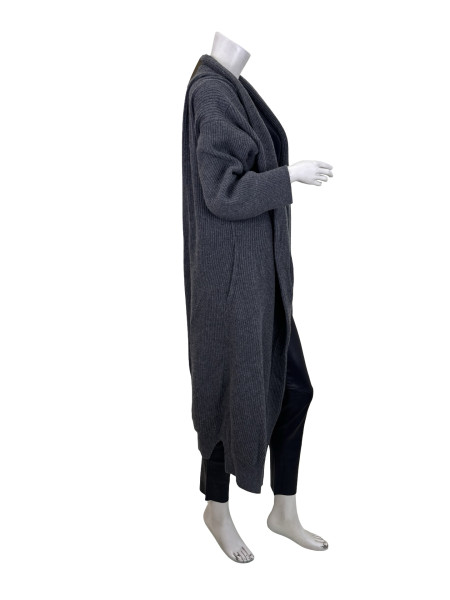 Brunello Cucinelli Long Ribbed Knit Cardigan