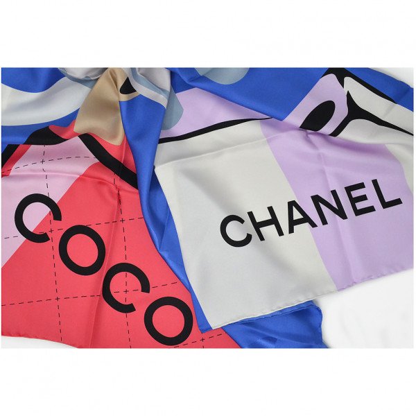 CHANEL Multitonal Silk Scarf